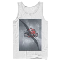 Men's Jurassic Park 3 Movie Poster Pterodactyl Tank -Mens Jurassic Park Clothing Shop 4394374 White