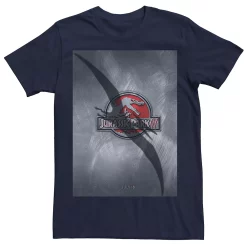 Men's Jurassic Park 3 Movie Poster Pterodactyl Tee -Mens Jurassic Park Clothing Shop 4394377 Navy
