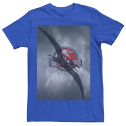 Men's Jurassic Park 3 Movie Poster Pterodactyl Tee -Mens Jurassic Park Clothing Shop 4394377 Royal