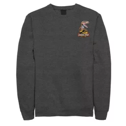 Men's Jurassic Park Raptor Hold Logo Pocket Sweatshirt