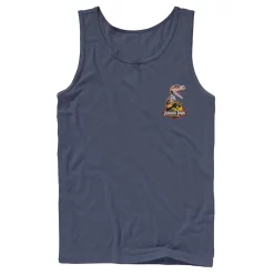 Men's Jurassic Park Raptor Hold Logo Pocket Tank 12 Men's Jurassic Park Raptor Hold Logo Pocket Tank -Mens Jurassic Park Clothing Shop 4394380 Navy