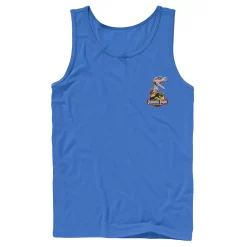 Men's Jurassic Park Raptor Hold Logo Pocket Tank 11 Men's Jurassic Park Raptor Hold Logo Pocket Tank -Mens Jurassic Park Clothing Shop 4394380 Royal
