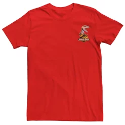 Men's Jurassic Park Raptor Hold Logo Pocket Tee