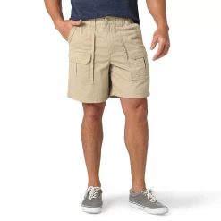 Men's Lee® Side Elastic 7.5" Cargo Short -Mens Jurassic Park Clothing Shop 5869618 Buff