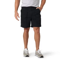 Men's Lee® Side Elastic 7.5" Cargo Short -Mens Jurassic Park Clothing Shop 5869618 Union All Black