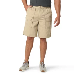 Men's Lee® Side Elastic 9.5" Cargo Short -Mens Jurassic Park Clothing Shop 5869619 Buff